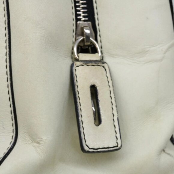 PRADA Hand Bag Leather White Auth ar11644B - Picture 11 of 16